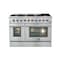 Forno Galiano Gold Professional 48In. Freestanding Gas Range FFSGS6244-48 - alternate 1